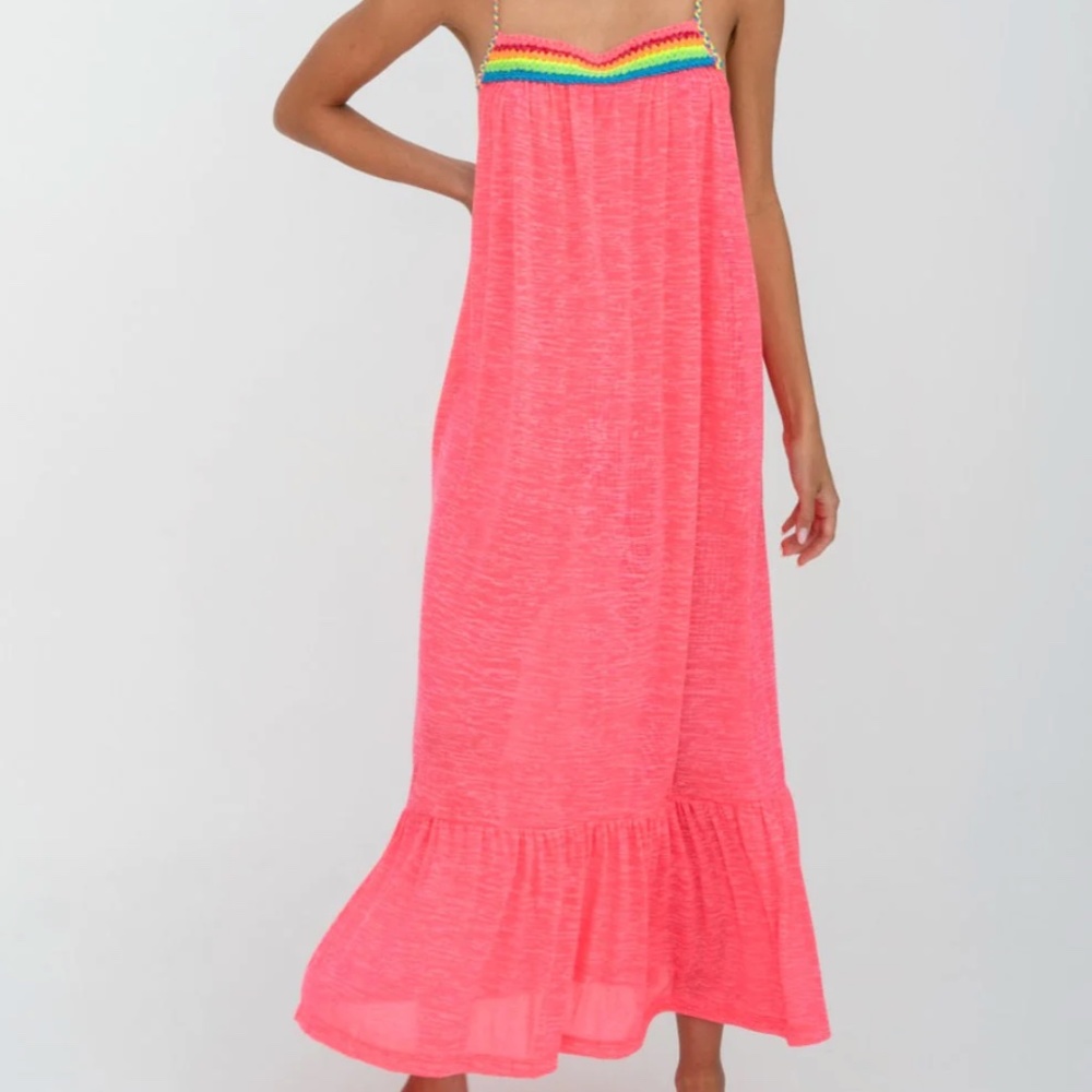 Pitusa Hot Pink Braided Dress